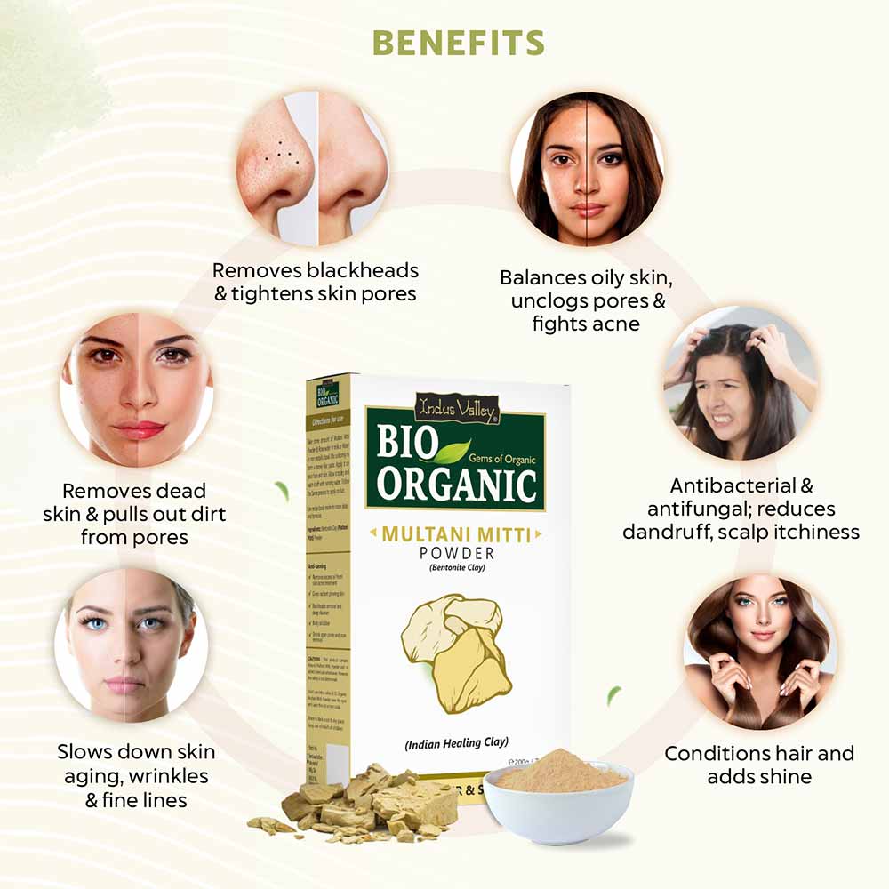 Bio Organic Face Pack Powder For Glowing Skin Combo